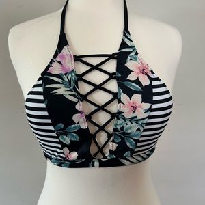 Pink Halter Bikini Top Size M
